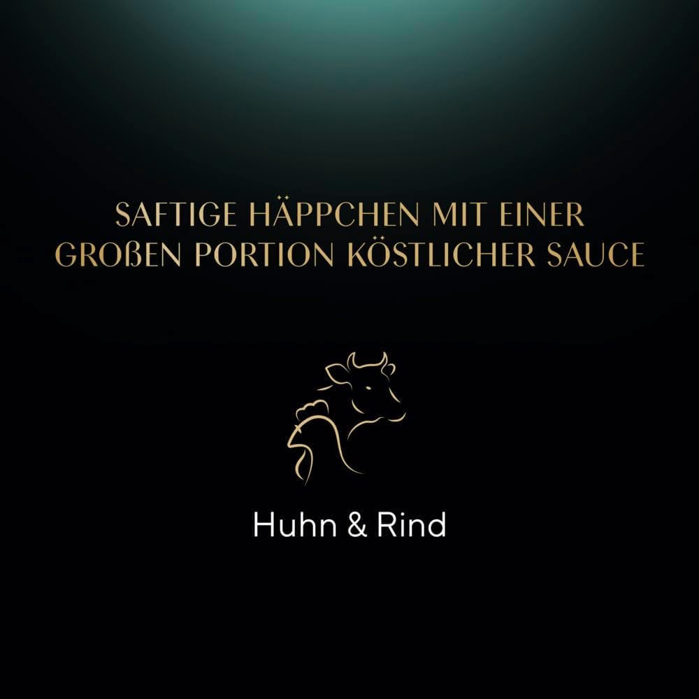 Nassfutter für Katzen Sheba Selection im Portionsbeutel mit Huhn und Rindfleisch in Sauce 28x85g