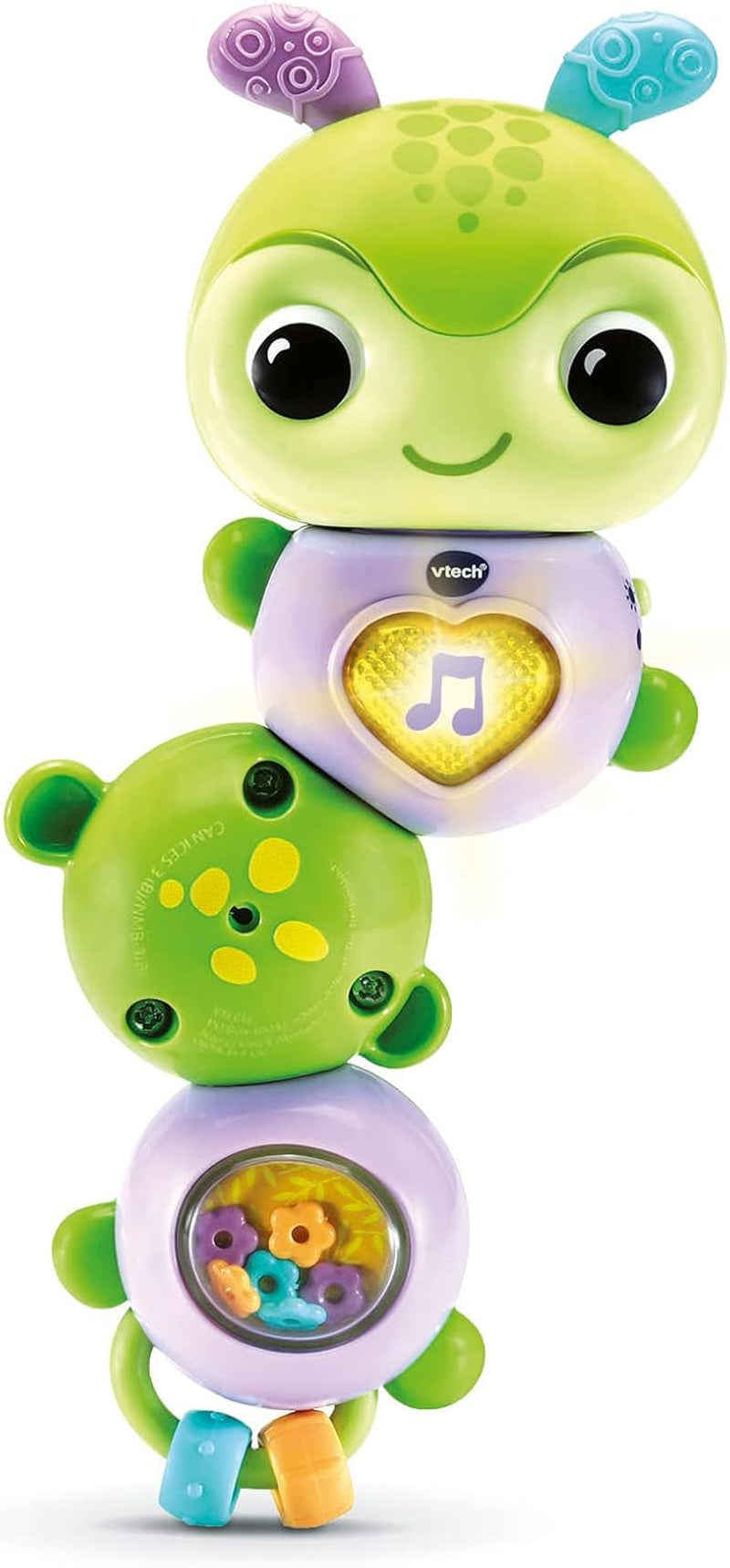 VTech Baby Spinning Fun Caterpillar – Sprechendes und singendes, interaktives Glocken- und Motorikspielzeug – Für 6–24 Monate Babyspielzeug Naty Shop