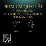 Sheba Nassfutter für Kätzchen, in sortierten Beuteln, mit Lachs (MSC) und Huhn in Sauce, Multipack 40x85g