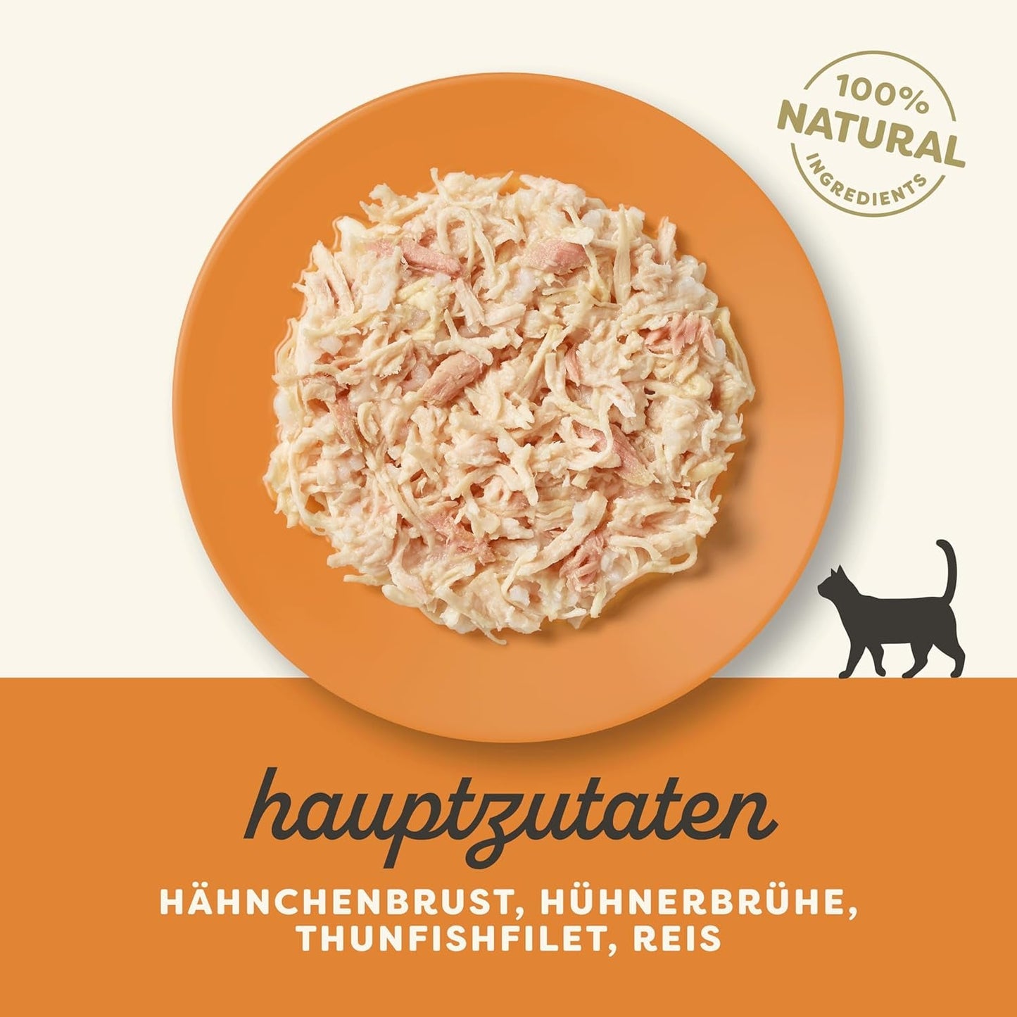 Applaws 100 % natürliches Nassfutter für Katzen, Hühnerbrust mit Tunfischfilet in Brühe – Packung mit 12 x 70 g Beuteln