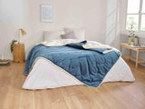 Toison D'Or Denali Steppdecke, 180 cm x 240 cm, Pfauenblau Steppdecken und Steppdecken Naty Shop Standardtitel