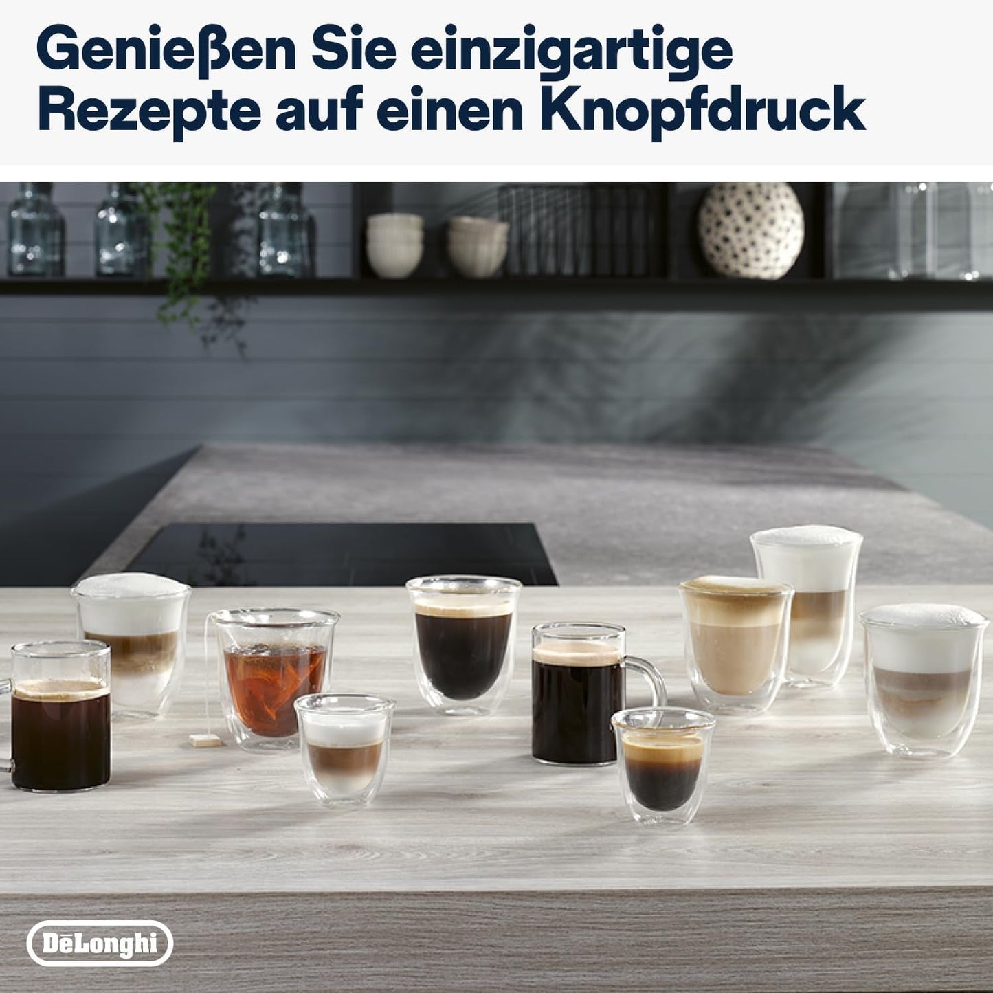 De'Longhi Magnifica Evo Next - Perfetto Vollautomatische Espressomaschine mit LatteCrema Milchaufschäumer, 13 One-Touch-Getränke, Kaffee- und Cappuccino-Zubereiter, Farb-Touchscreen, Titan (ECAM312.80.TB)