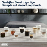 De'Longhi Magnifica Evo Next - Perfetto Vollautomatische Espressomaschine mit LatteCrema Milchaufschäumer, 13 One-Touch-Getränke, Kaffee- und Cappuccino-Zubereiter, Farb-Touchscreen, Titan (ECAM312.80.TB)