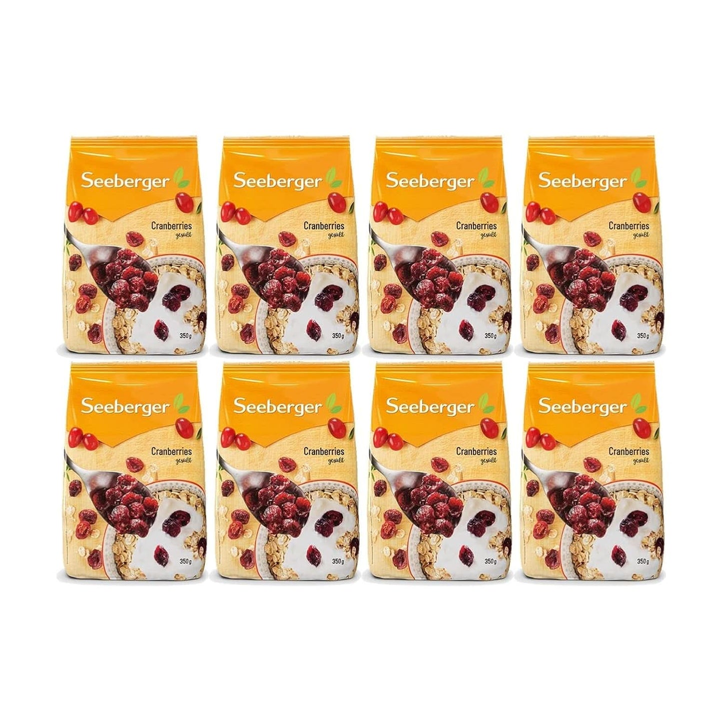Seeberger, halbierte, fruchtige und süße kanadische Cranberries Naty Shop Dehydrierte Produkte