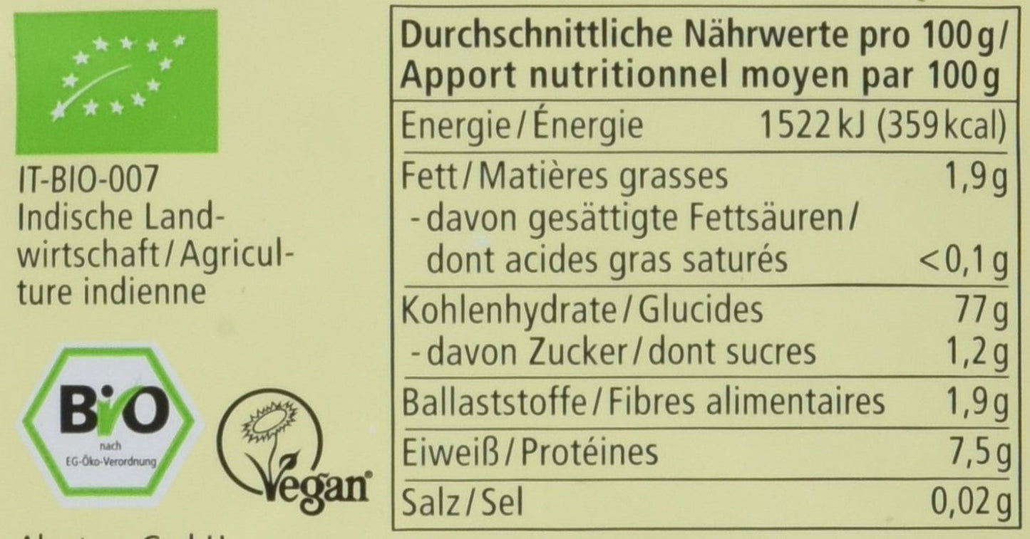 Bio-Langkorn-Naturreis 6er-Pack (6 x 1 kg)