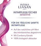 Intima by Sagrotan Sensitive Intimpflegetücher, seifenfrei und alkoholfrei, 30 Stück (4er Pack)