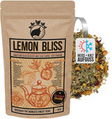 Nananaturas Original LEMON BLISS TEE 85G | Fruchtiger und erfrischender Sommer-Kräutertee | Als kalter Tee, Eistee oder klassisch heiß | Mit Blüten, Blättern und sonnengereiften Beeren | Kein Zucker