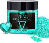 Essbarer Glitzer-Glitter – 4 Farben essbares Glitzerpulver, Glitzerpulver für Getränke, Lebensmittel, Kuchen – essbares metallisches Lebensmittelfarbpulver zum Backen, Cocktails – 5 g/Flasche