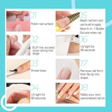 Builder 5 in 1 Aufbaugel 15 ml, Nagelaufbaugel, Nagelaufbaugel, UV/LED-Nagelverlängerungs-Nagellack, Verlängerungen, Nagelkunst, Aufkleber, Gel, Nagelaufbaugel (weiß)