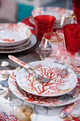 Excelsa Coral Tafelservice, 18-teilig, Porzellan, rot