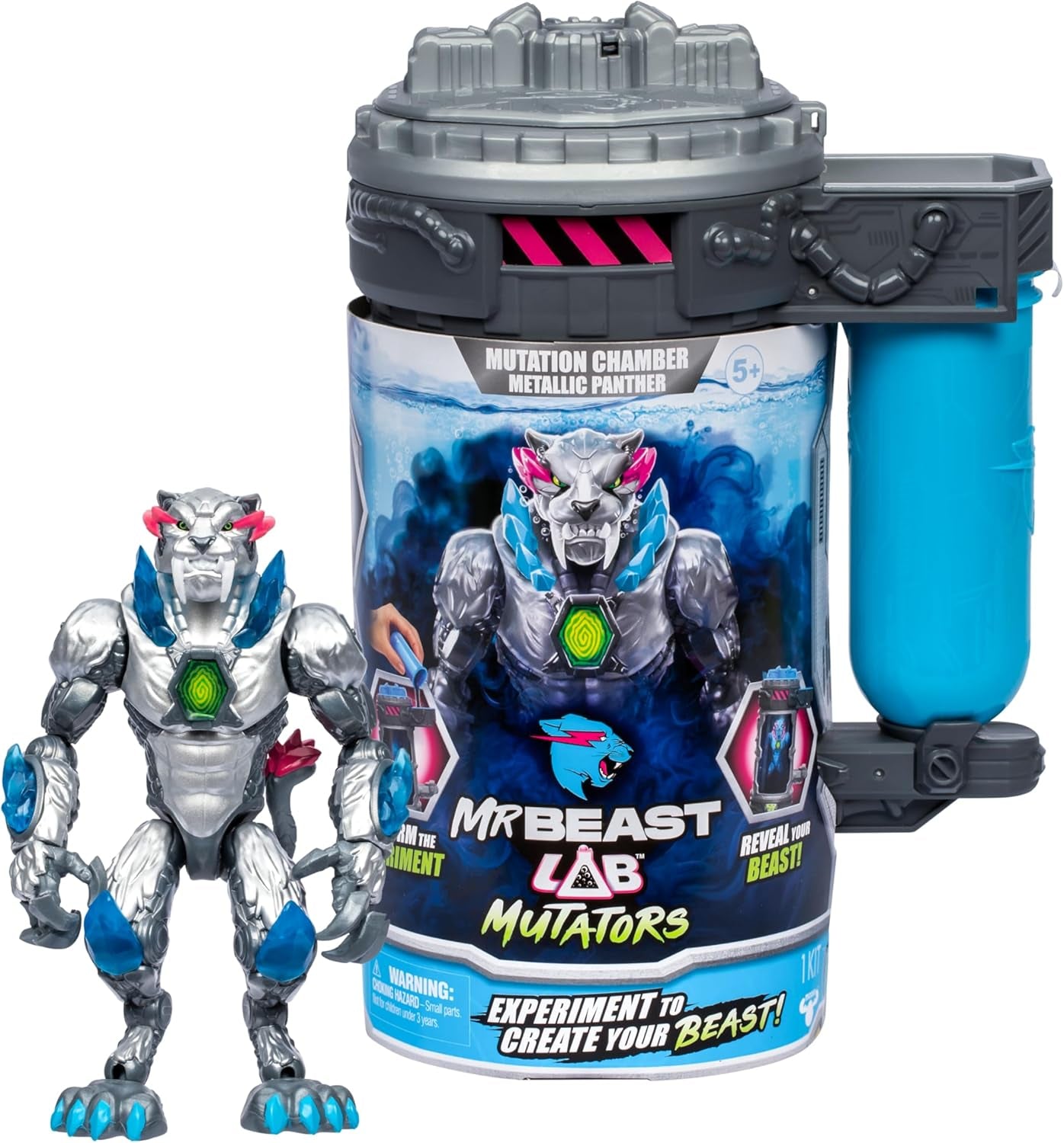 Umzugsunternehmen; Bewegen Sie das ultimative Biest. Erleben und erschaffen Sie die Actionfigur Stealth Panther von Mrbeast. 3 zum Sammeln, Iconic Panther, Stealth Panther, Metallic Panther Actionfiguren Naty Shop Metallic Panther