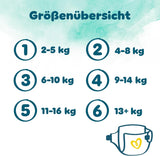 Pampers Harmony Windeln, Größe 4, 174 Windeln, 9 kg–14 kg, sanfter Hautschutz mit 100 % Pampers-Schutz