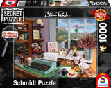 Schmidt Spiele 59920 Am Schreibtisch, 1000 Teile Geheimrätsel, Puzzle Naty Shop, Standardtitel