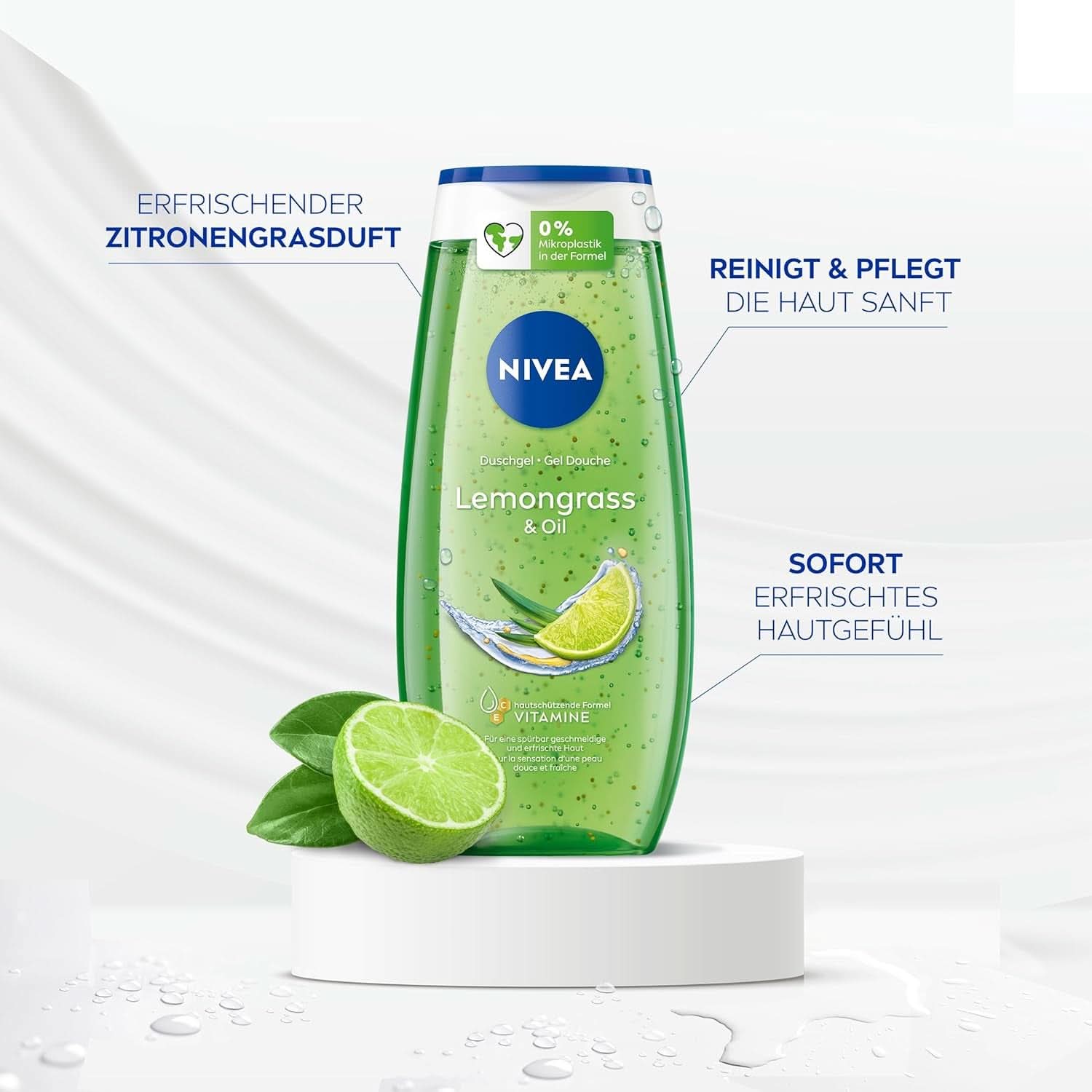 NIVEA Lemon Grass And Oil Duschgel, 250 ml Dusche und Bad Naty Shop