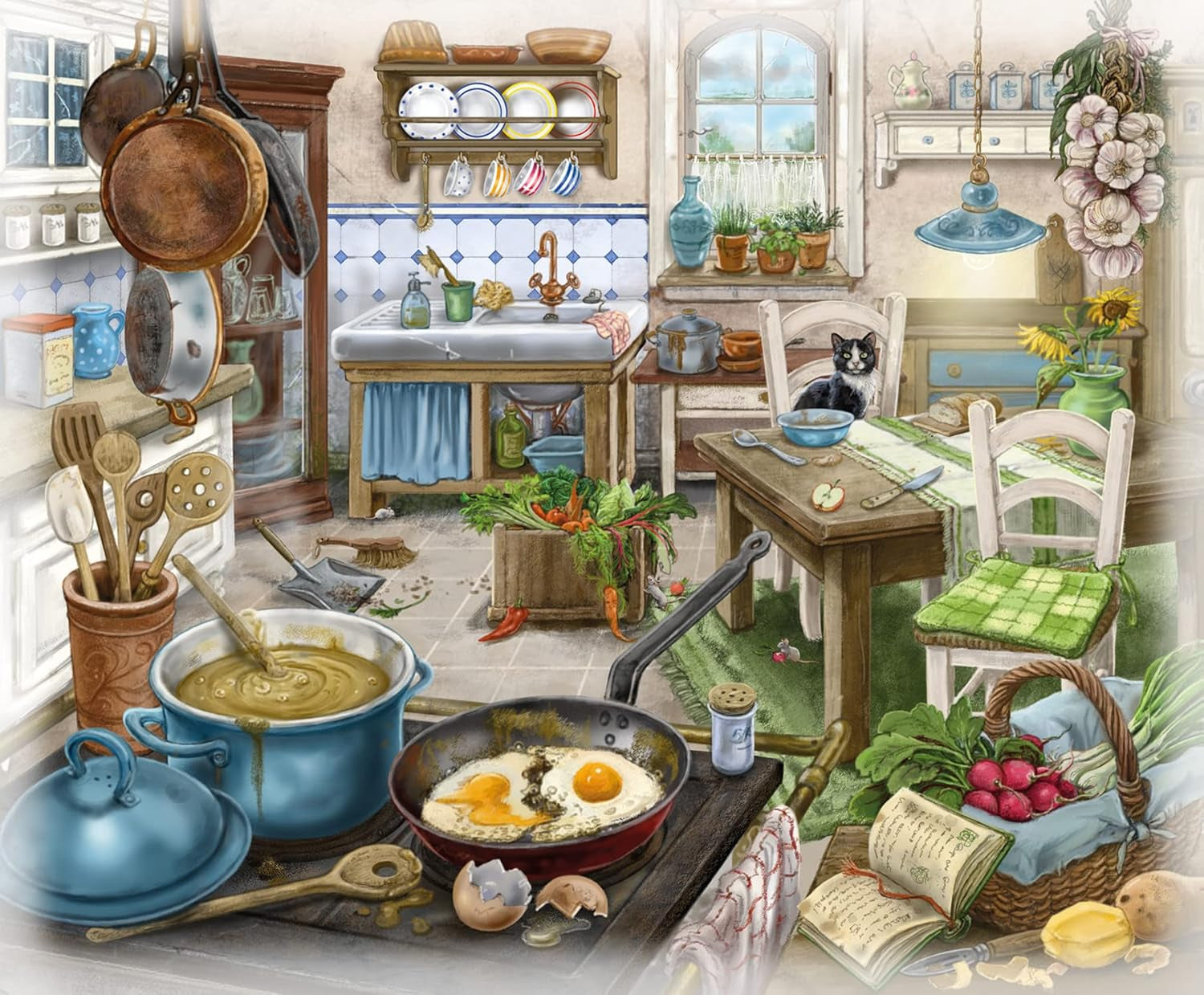 Ravensburger EXIT Puzzle – Das geisterhafte Herrenhaus – 6X 99-teiliges Puzzle für Puzzle-begeisterte Erwachsene und Kinder ab 10 Jahren. Puzzle Naty Shop