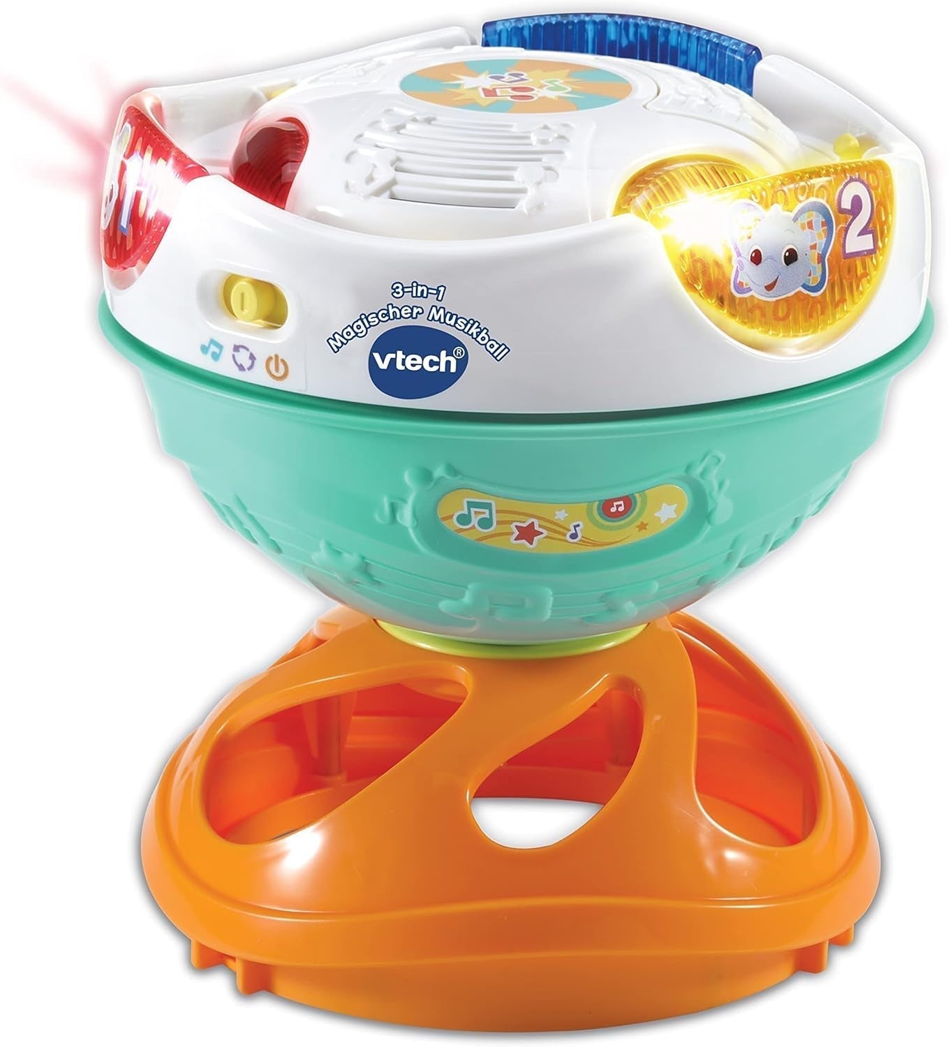 Vtech Baby 3-in-1 Magischer Musikball, 9–36 Monate & Babymusikspaß Tamburin – Elektronisches Spielzeug mit Musik und Soundeffekten – Für 9–36 Monate Babyspielzeug Bebe Naty Shop