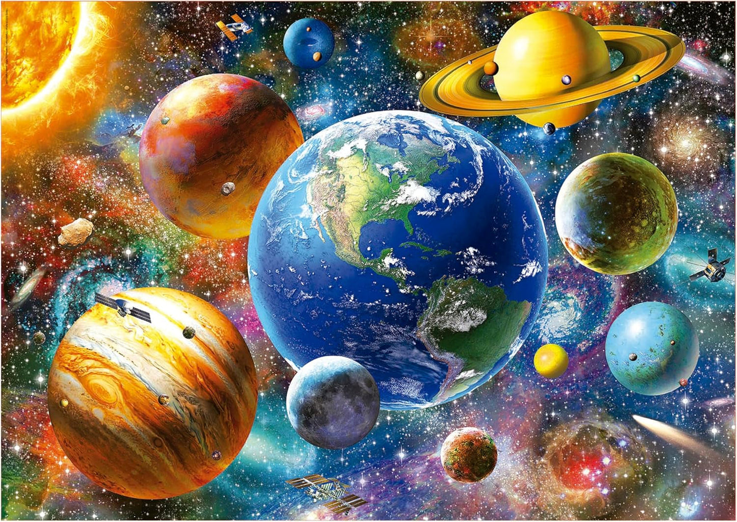 Educa - Puzzle 500 Teile für Erwachsene | Sonnensystem, Puzzle 500 Teile für Erwachsene und Kinder ab 11 Jahren, Planeten, Weltraum, Weltraum (18449) Puzzle Naty Shop