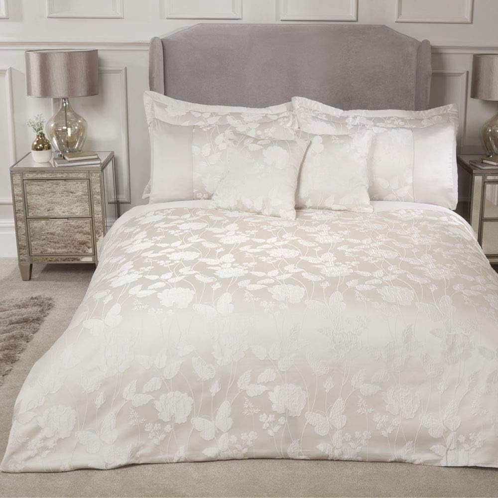 Emma Barclay Butterfly Meadow Quilt für Kingsize-Bett, 100 % Polyester, cremefarbene Steppdecken und Quilts Naty Shop cremefarbenes Doppelbett