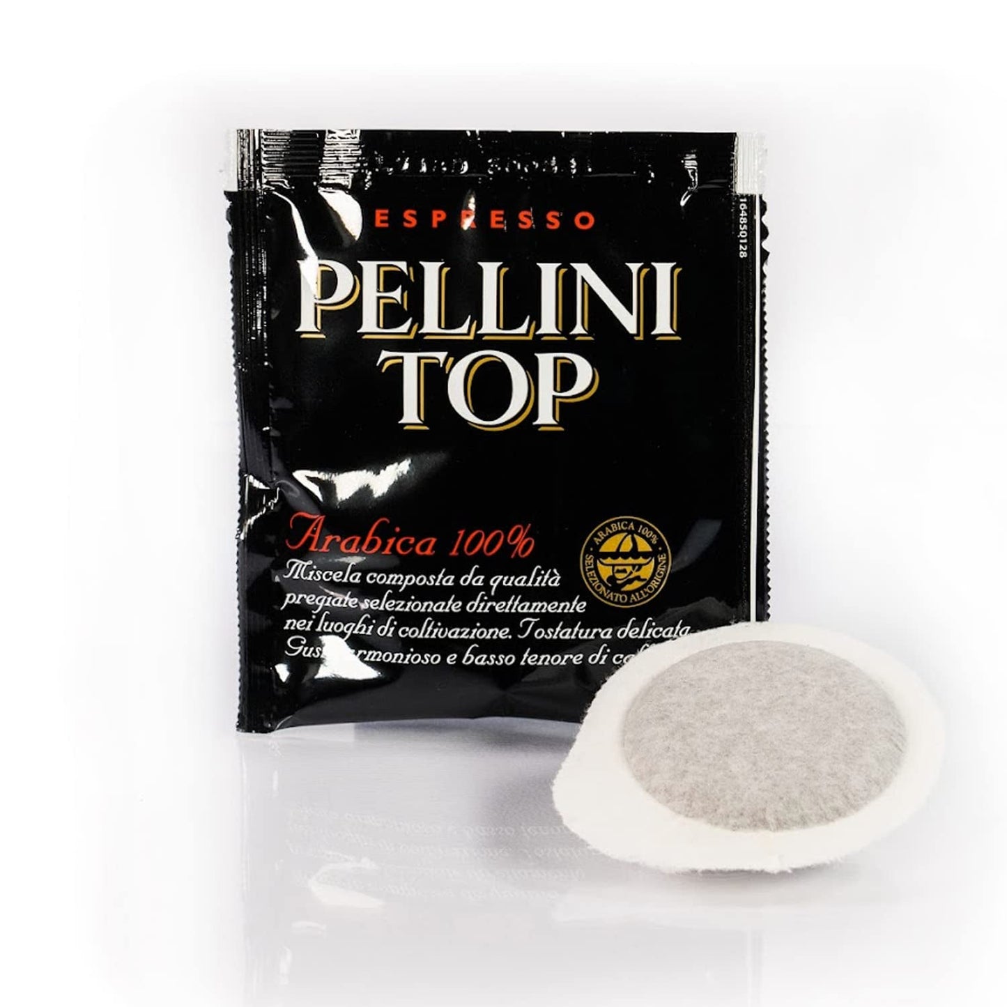 Pellini Caffè, Espresso Pellini Top 100% Arabica – 6 Packungen mit 18 Pads (6x126 g, insgesamt 108 Pads)