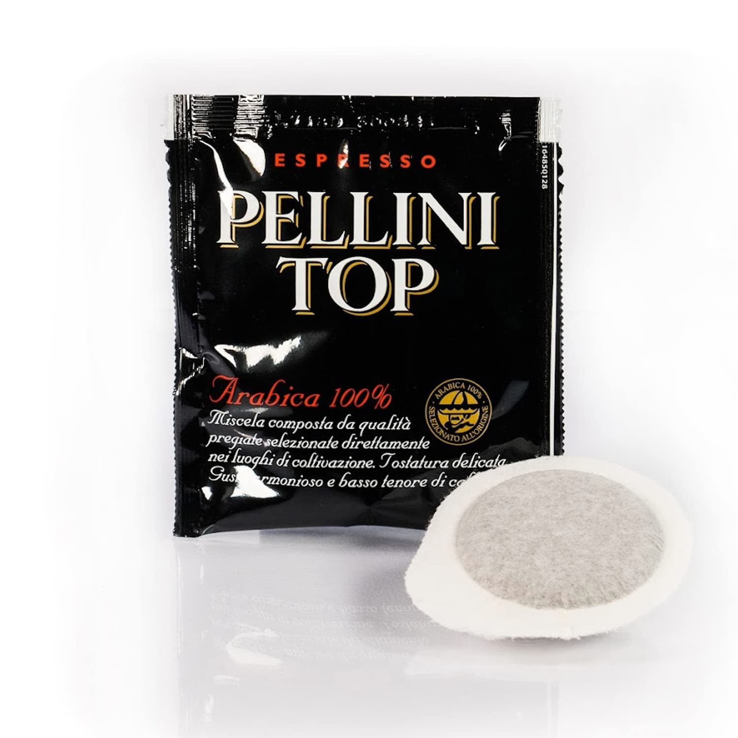 Pellini Caffè, Espresso Pellini Top 100% Arabica – 6 Packungen mit 18 Pads (6x126 g, insgesamt 108 Pads)