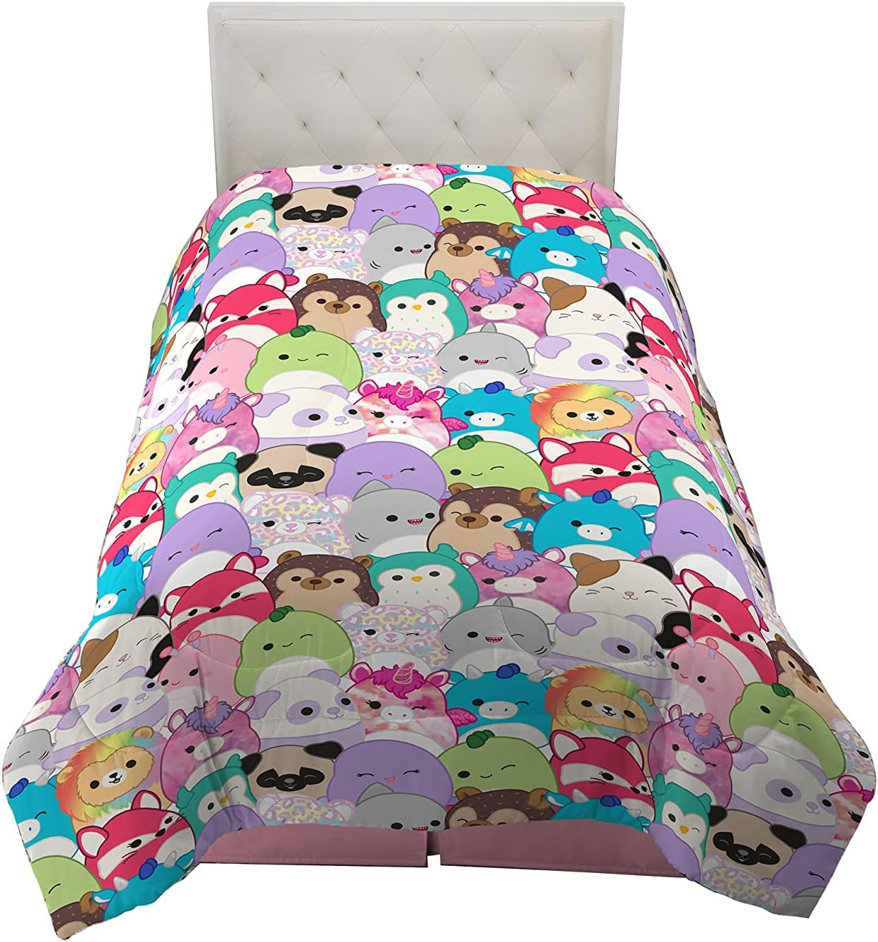 Franco Squishmallows Bettwäsche, weiche Mikrofaser, für Doppelbetten Naty Shop Bettdecken und Bettdecken Twin Top