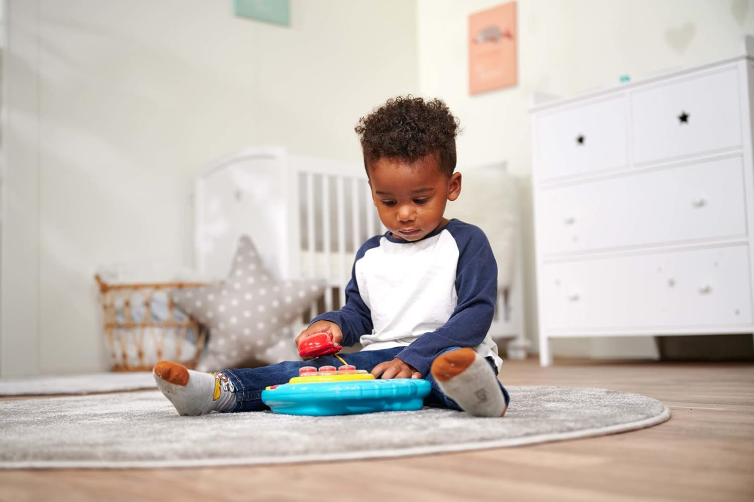 Simba 104010016 - ABC-Farbtelefon, Babyspielzeug, drehbare Bildanzeige, Lied, Spieltelefon, Lerntelefon, mit verschiedenen Geräuschen, 20 cm, Motorik, für Kleinkinder, ab 6 Monaten Babyspielzeug Naty Shop