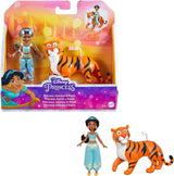 Mattel Disney Prinzessinnen-Spielzeug Jasmine, modische, bewegliche Puppe mit glitzernder Kleidung und Accessoires, Disney-Film-inspiriertes Kindergeschenk HLW12 Naty Shop Puppen Little Jasmine Tiger Rajah