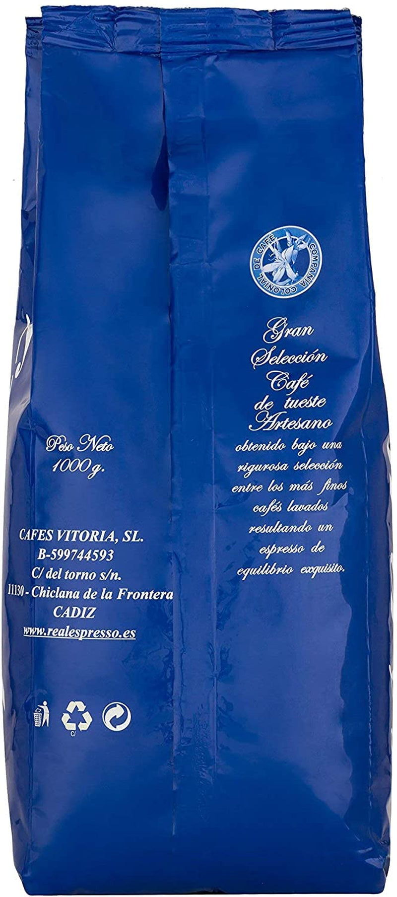 Entkoffeinierte Kaffeebohnen 1 kg natürlich 100 % – Espresso Intensiver Geschmack aus Kolumbien und Brasilien.
