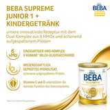 BEBA SUPREME JUNIOR 1 Plus – Getränk für Kinder ab 1 Jahr, mit Komplex 6 HMO, laktosefrei, palmölfrei, fischölfrei, Nahrung für Kleinkinder, Babymilchpulver, 6er Pack (6 x 800g)