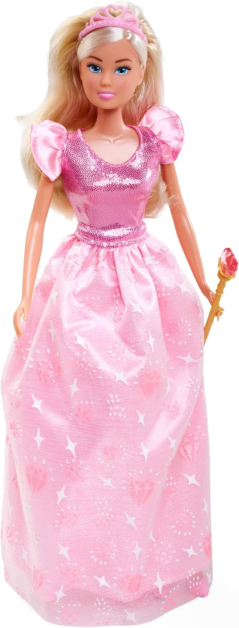 Simba Steffi Love Princess Diamond Princess Spielpuppe mit magischer Schatztruhe, Zepter und Diamanten, 29 cm, ab 3 Jahren