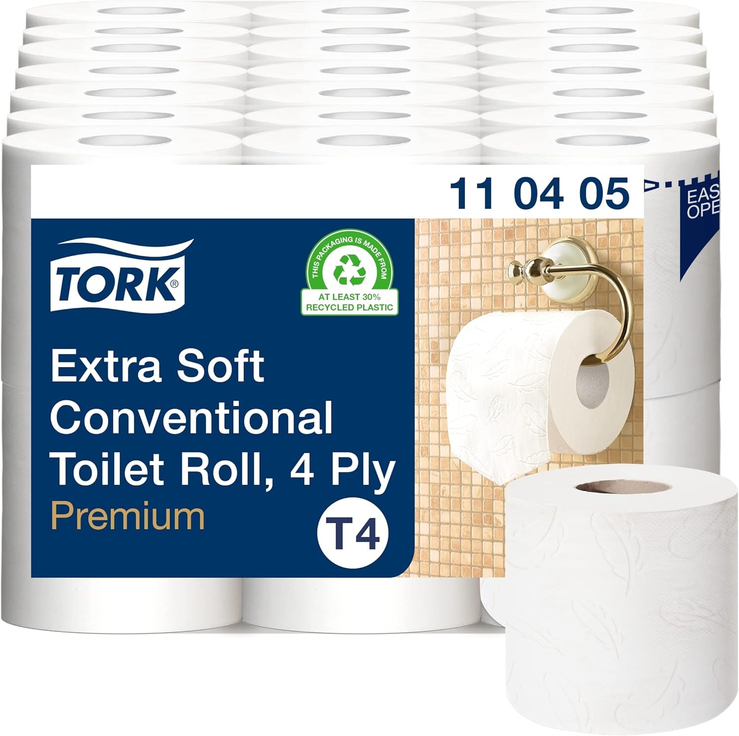 Toilettenpapier Tork Small Roll White T4, Advanced, 2-lagig, 48 × 200 Blatt, 472161