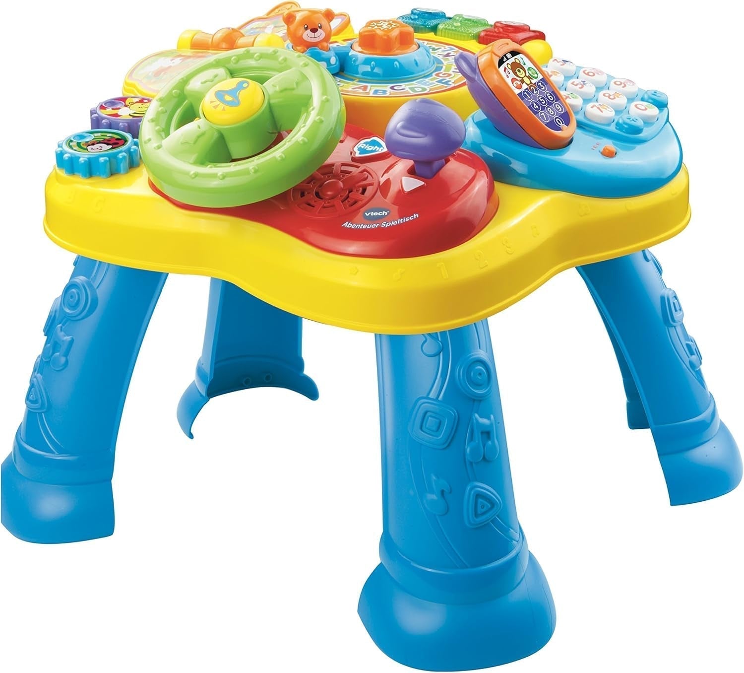 Vtech Baby-Abenteuer-Spieltisch – farbenfroher Baby-Spieltisch mit 6 Spielplätzen und interaktiven Elementen – spielerisch Farben, Zahlen, Tiere, Musik und Formen lernen – für Kinder im Alter von 12–36 Monaten. Bebe Naty Shop Toys Standardtitel