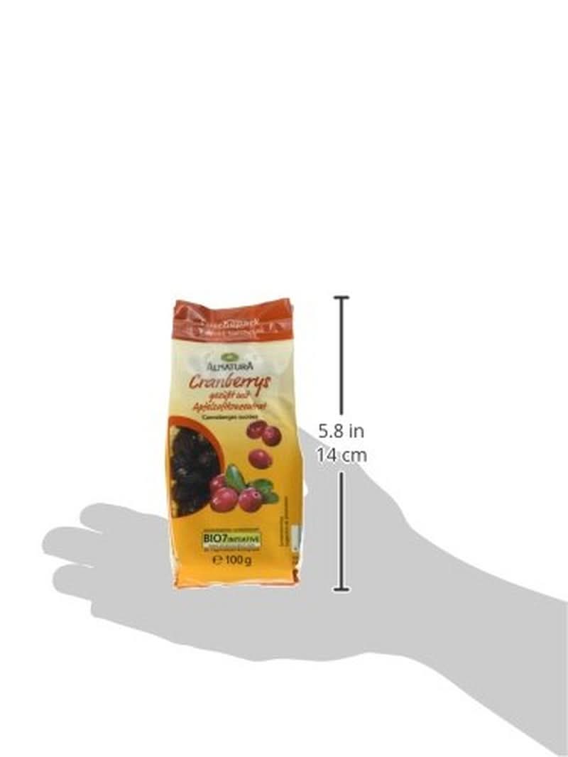 Bio-Cranberries, 100 Gramm Naty Shop dehydrierte Produkte