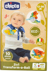 Chicco 2 In 1 Baby's First Creative Ball - Eco+ 12-36 Monate Babyspielzeug Naty Shop
