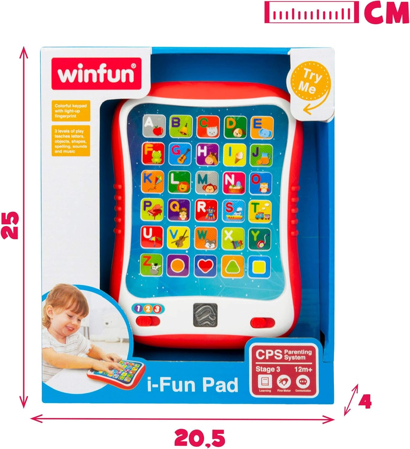 winfun ColorBaby 44256 Lerntablett mit Licht und Sound, Babyspielzeug, Naty Shop