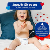 - Windeln Größe 4+ (9-20 kg) – gesund und sehr saugfähig – 12 Stunden auslaufsicher – keine unerwünschten Substanzen – hergestellt in Frankreich – erschwinglicher Preis – 126 Wegwerfwindeln