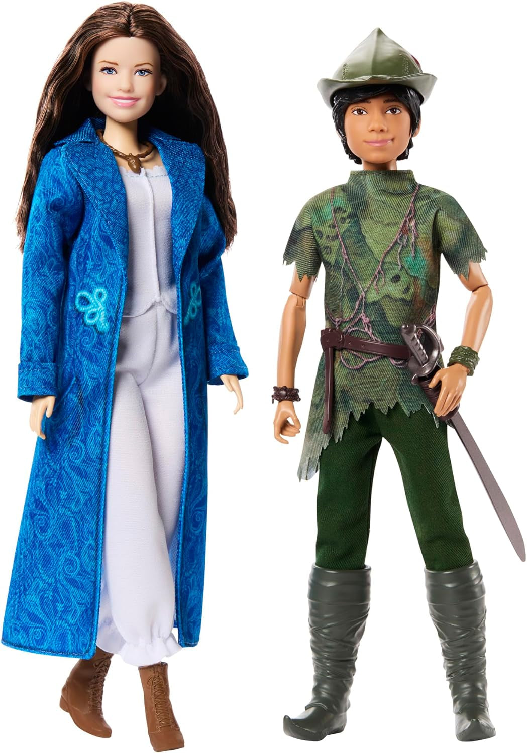 DISNEY Peter Pan & Wendy – Mobile mit typischen Outfits und abnehmbaren Accessoires, weiche Stoffhose, zum Nachspielen von Lieblingsszenen oder zum kreativen Spielen, für Kinder ab 3 Jahren, HNY36 Naty Shop Dolls