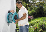 Gardena Classic 60 Wandschlauchtrommel mit Schlauchführungstrommel: Zur einfachen Wandmontage, mit Anti-Tropf-System, Winkelanschluss, großes Fassungsvermögen, platzsparend (2650-88)
