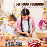 Gel-Lebensmittelfarbe – hochkonzentrierte Gel-Lebensmittelfarbe für Kuchen, Backen, Ostereier, Getränke – zuckerfreie Lebensmittelfarbe für Fondant, Zuckerguss, Schleim, Kuchendekoration (roter Samt, 150 g)