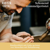Probierset Espressobohnen 4 x 350g Espressobohnen | Entdeckungspaket/Probepaket | Robusta und Arabica | Ideal für Vollautomaten und Siebträger | KÖNIGLICHER BARISTA