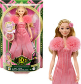 Mattel Singing Glinda Fashion Doll von Wicked und Accessoires, Möbel und Film-inspirierter Look und abnehmbares Outfit, singt „Hotly Loved“, JLG49, Pink Naty Shop Dolls Standardtitel