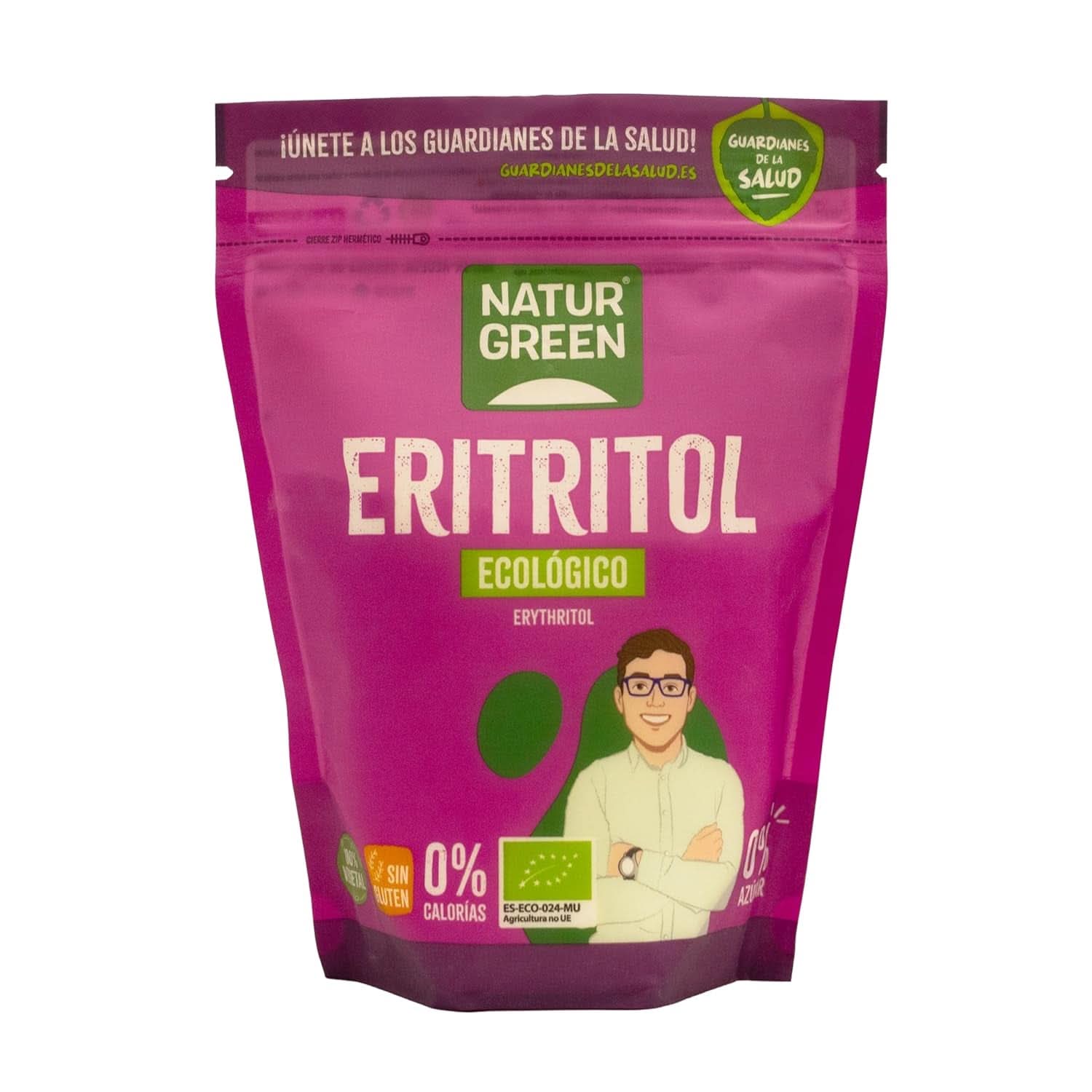 Bio-Erythrit, natürlicher Süßstoff, biologisch, niedriger glykämischer Index, 500 Gramm Süßstoffe Naty Shop