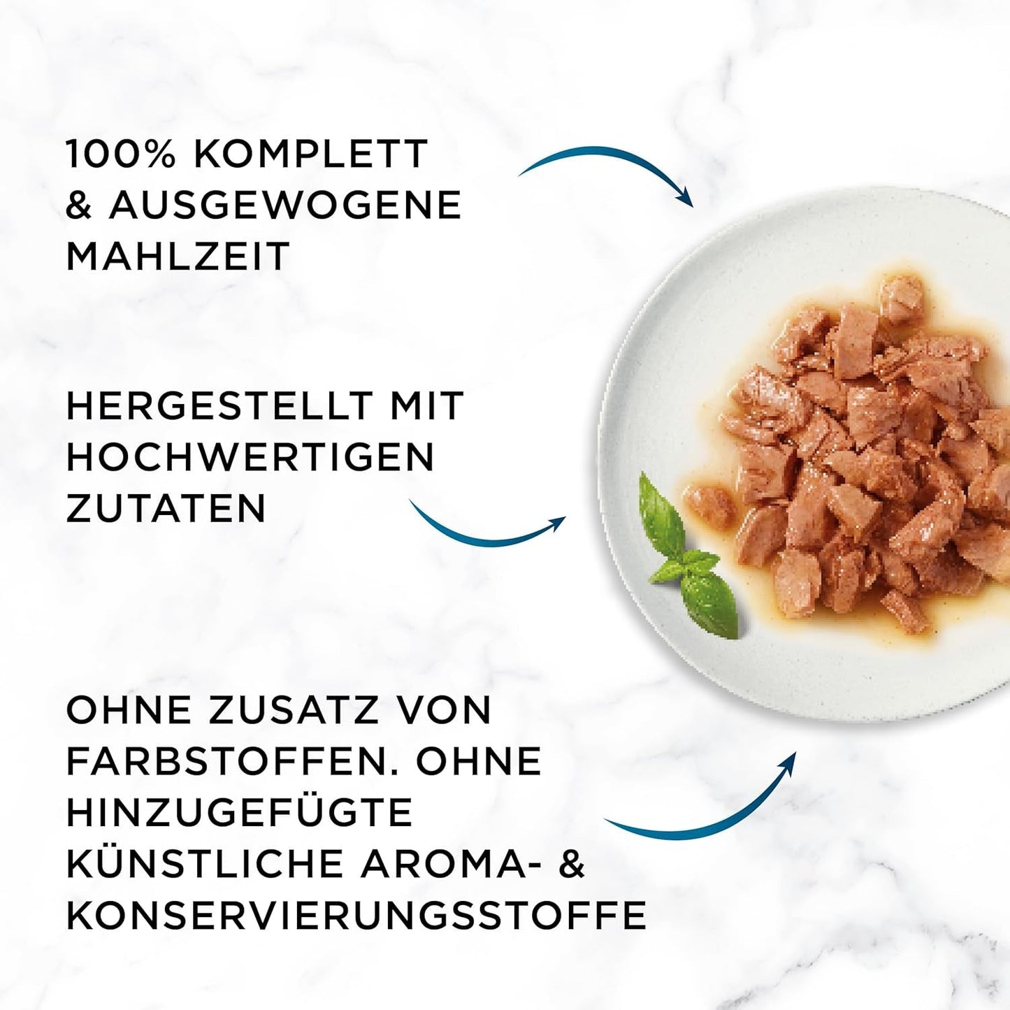 Gourmet Perle Duetto Nassfutter für Katzen mit Lachs und gelbem Kabeljau, 26er-Pack (26 x 85 g)