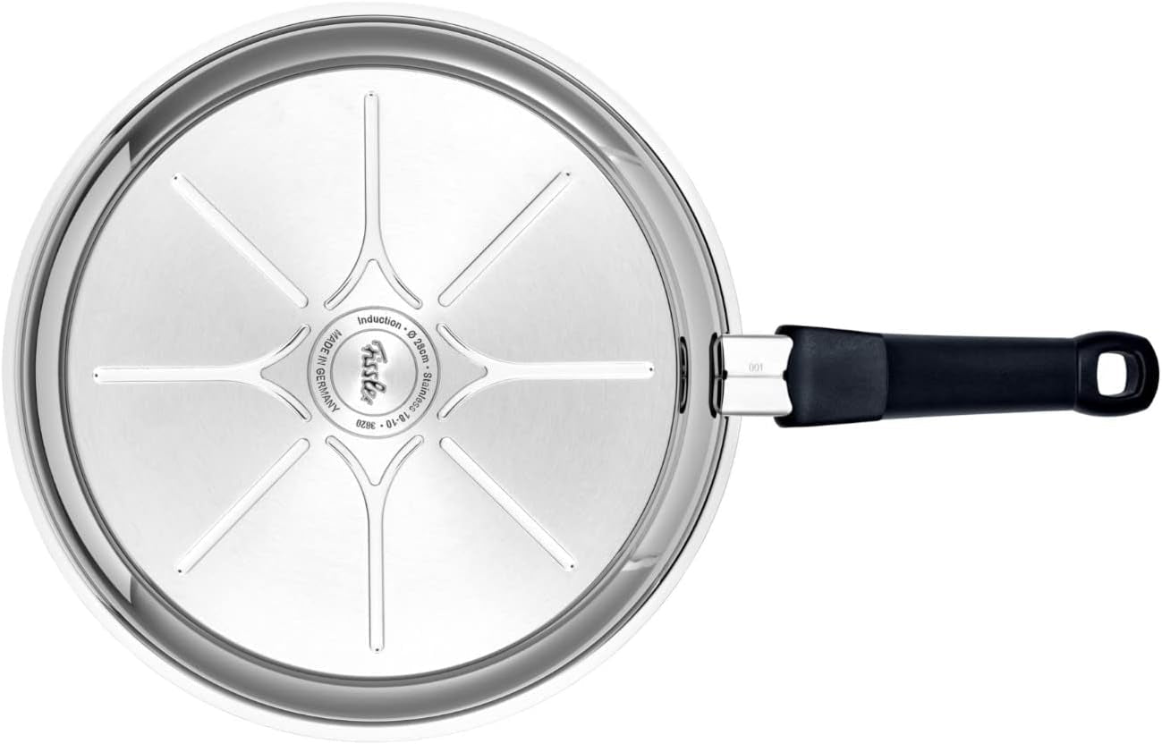 Fissler Adamant Premium, Edelstahlpfanne, antihaftbeschichtet, kratzfest – Induktionstöpfe und Pfannen Naty Shop