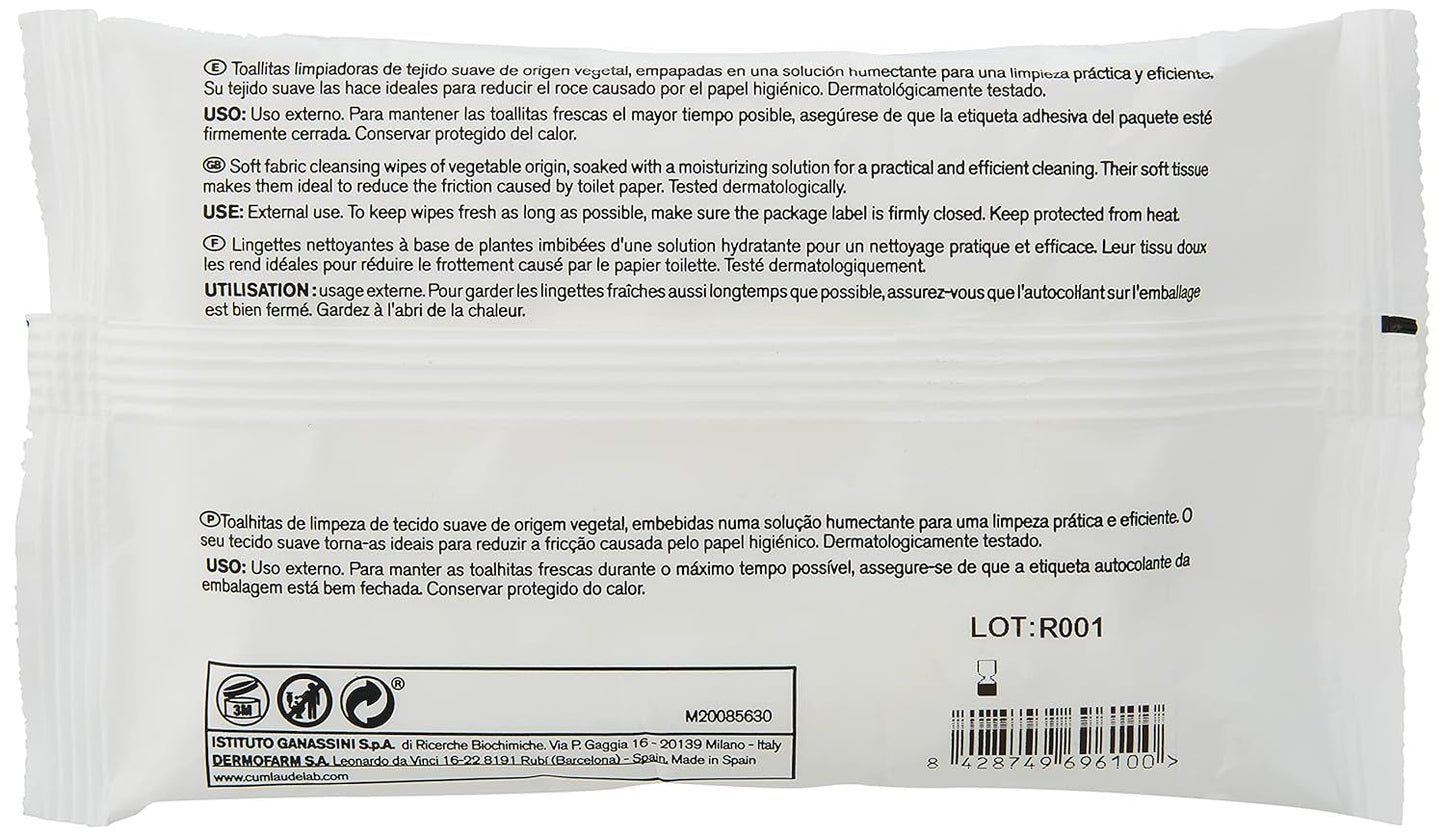 Lab - Perianal Wipes, Feuchte Reinigungstücher für die Perianalhygiene, Provitamin B5, feuchtigkeitsspendend, hypoallergen, frei von Parabenen und Alkohol, dermatologisch getestet - 15 Stück