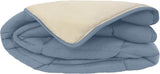 Poyet Motte Calgary Steppdecke, Polyester, Öl/Mastix, Polyester, Pétrole/Mastix, 260 x 240 x 1 cm Steppdecken und Steppdecken Naty Shop 260 x 240 x 1 cm