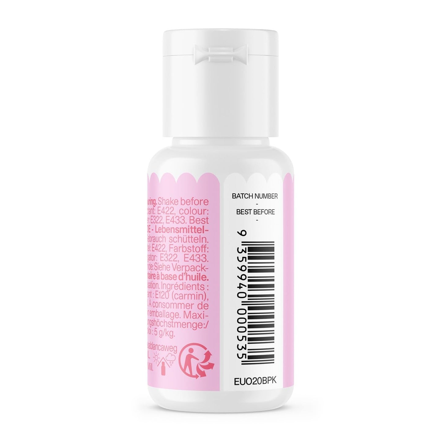 Color Mill Lebensmittelfarbe auf Ölbasis, blassrosa Ölmischung – Lebensmittelfarbe für Schokolade, Fondant, Muffins, Kuchen, Backen, Makronen – Lebensmittelfarbe für Kuchendekoration – 100 ml