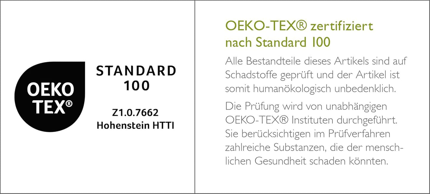 Badenia Trendline Eco warme Bettdecke mit 90 % Daunen und 10 % Federn Klasse I, 135 x 200 cm, weiß, Öko-Tex-zertifiziert, hergestellt nach dem deutschen Qualitätsstandard Steppdecken und Bettdecken Naty Shop