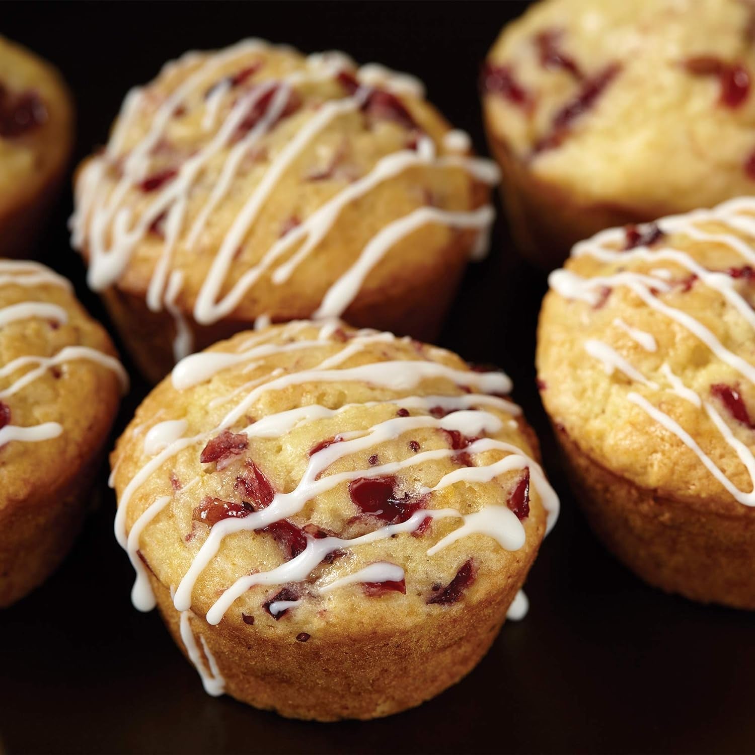 Wilton 03-3118 Cupcake-/Muffin-Backform, Rezept rechts, Antihaft, 12 Vertiefungen, Grau Formen und Backbleche Naty Shop