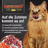 LEONARDO Nassfutter [6x400g Leber] | Nasses, getreidefreies Katzenfutter | Komplettes Nassfutter in Dosen